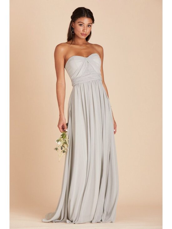 Birdy Grey Dresses & Skirts - Birdy Grey NWT Grace Covertible Dress in Chiffon Dove Gray size Large
